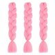 thumbnail image 1 of Jumpingount Extensiones de cabello de estilo trenzado, peluca encantadora reutilizable, pelo resistente al calor, trenzas sintéticas, accesorios de Accesorio para el cabello Rosa claro Jumpingount AP012968-09, 1 of 6