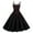 Black, variant on Women's Valentines Dress Retro Sleeveless Spaghetti Strap Party Dress 2026 Trendy Swing A-Line Flare Dresses Hot Pink S