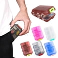 thumbnail image 3 of LILELIS 10 Compartiments de Rangement Portable pour Voyage, Conteneurs de Poche en Verre avec Couvercles, 3 of 3