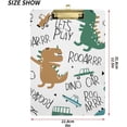 thumbnail image 3 of FMSHPON Roar Dino Let's Play Clipboard Hardboard Wood Nursing Clip Board and Pull for Standard A4 Letter 13x9 inches, 3 of 5