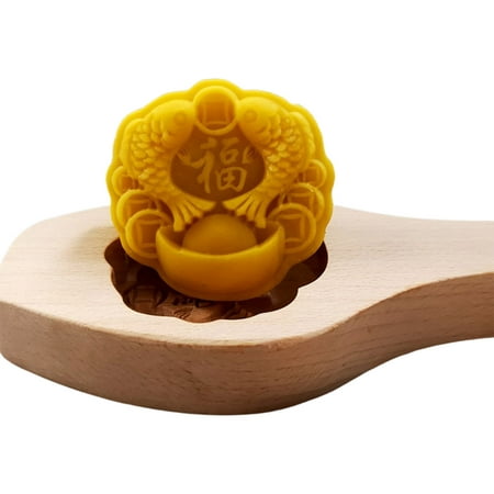 

Wooden Mooncake Stamps Mooncake Molds DIY Hand Press Mooncake Cutter Pastry Tool
