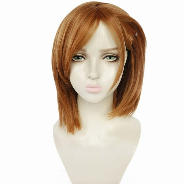 Peluca para cosplay Jujutsus Kaisens Kugisakis Nobaras, pelo sintético