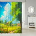 thumbnail image 2 of Trees Natural Scenery Art Fabric Shower Curtain for Kids Boys Girls Teens Rustic Bathroom Waterproof Accessories with 12 Hooks Nutrue Theme Shower Curtain Nature Lover Curtains,72x72 Inches, 2 of 6