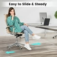 thumbnail image 3 of Office Chair Mat for Hardwood Floor: 63"x 51" Extra Large Floor Mat for Rolling Chair and Computer Desk, Clear Chair Mat Heavy Duty Plastic Protector for L Desk, Home, Gaming Easy Glide, 3 of 7