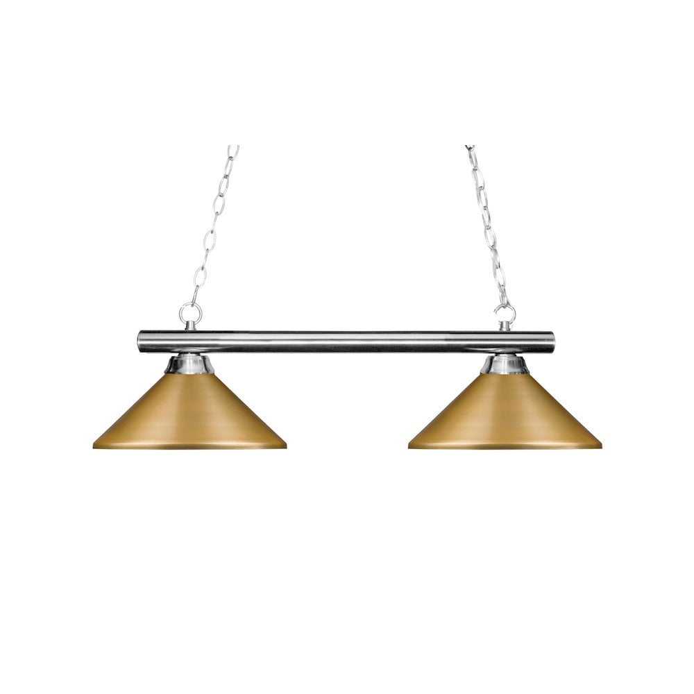 Miller Lite 3 Shade Chrome Billiard Lamp, Retro - Walmart.com