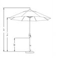 thumbnail image 2 of California Umbrella 9' Sun Master Series Patio Umbrella With Fiberglass Ribs Collar Tilt Crank Lift-Color:Spectrum Ruby,Material:Sunbrella 1A,Size:9'x8 Ribs,Style:Bronze Aluminum Pole, 2 of 2