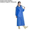 thumbnail image 3 of AUNVITO Adult One Piece Rain Suit, Full Body Waterproof Raincoat, Wind Resistant Outdoor Wet Weather Outfit, Durable Rainwear for Cycling Fishing Hiking Commuting, 3 of 5