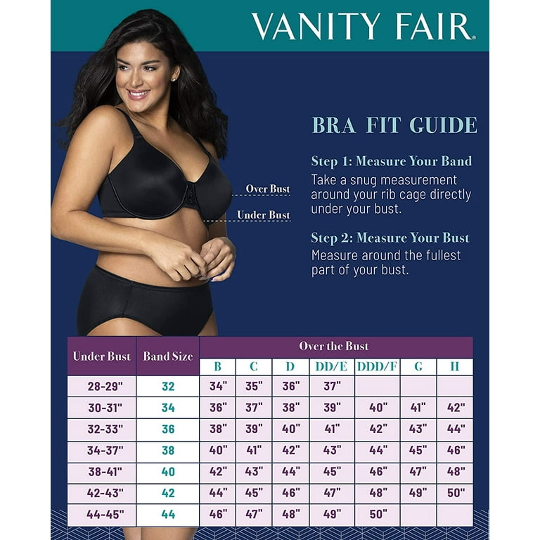 Buy Vanity Fair Women's Beauty Back Minimizer Full Figure Underwire Bra  76080,Damask Neutral,44DD at