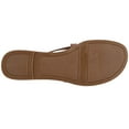 thumbnail image 6 of Womens Franco Sarto Goddess Flat Slip On Sandals, Brown Leather, 7 US / 37 EU, 6 of 6