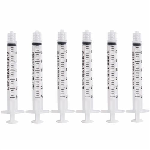 Exotic Nutrition 3mL Luer-Tip Syringe 6 pack