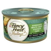 Purina Fancy Feast Medleys Cat Food, Wet Cat Food, Shredded Chicken & Spinach, 3 oz Can