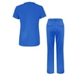 thumbnail image 2 of Adar Scrub Set for Women - Curved V-Neck Scrub Top & Tapered Drawstring Scrub Pants, 2 of 7