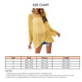 thumbnail image 5 of Mujeres Crochet Hollow Out Cover Up Beach Bikini traje de baño Blusa de malla de manga larga para viajes de vacaciones al aire libre, 5 of 5