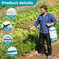thumbnail image 3 of Garden Sprayer, Lawn Sprayer 1.85 Gallon Battery Powered 0-60 PSI - 12V 2Ah Rechargeable, Wide Mouth Lid, Adjustable Strap for Weeding & Lawn Care, 3 of 7