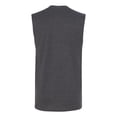 thumbnail image 3 of Jerzees  mens Sleeveless Shooter T-Shirt (29SR) Black Heather s, 3 of 3