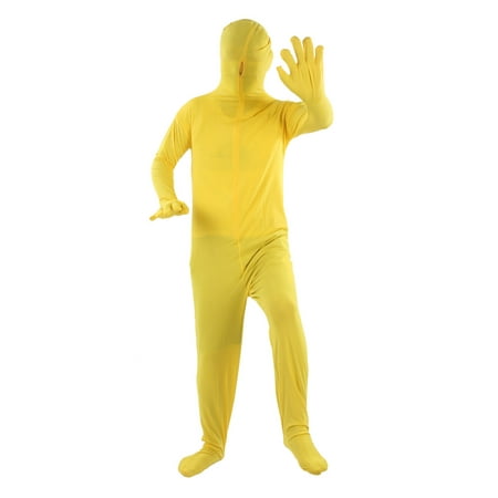 Image of Photography Chromakey Bodsuit Full Body Stretch Fabric Suit for Video Shooting Special Effects Costume Yellow 170cm