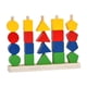 thumbnail image 3 of Juego de juguetes Montessori, juguetes de secuenciación de cuentas de madera, material didáctico, juguetes de interacción, apilador de formas a juego, 3 of 9