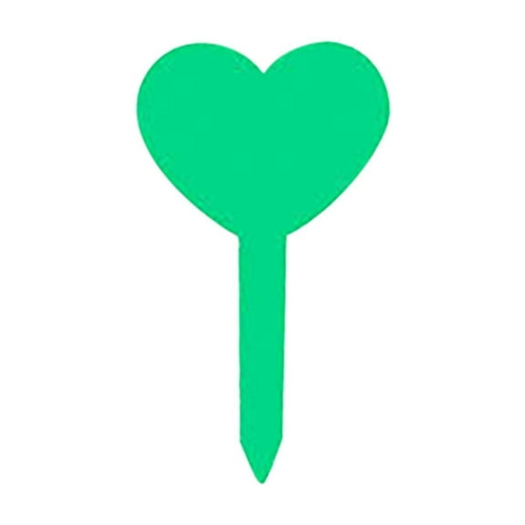 Fiaya Women 100 Pcs Plant Labels, Heart-Type Plant Tags Seeding Signs, Reusable Garden Nursery Markers for Flowers Potted, Great Gift for Gardener, 3.27 x 1.97 inch (Green)
