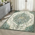 thumbnail image 2 of HOMERRY Floral Print Non Slip Area Rug 10' x 13' for Living Room Washable Indoor Carpet, Green, 2 of 5