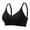 Black bra for women, variant on Lace Banding Bras for Women No Underwire Ribbed Thin Strap Push Up V Neck Upper undergarment Comfortable Everyday Support Solid Color Bra