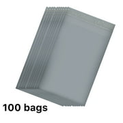 14.5 x 19 Polymailer Polyethylene Plastic Packaging Shipping Envelopes Self Seal Adhesive Waterproof Package Mail Pouch Bags For Apparel, Clothing - Grey, 100 Count