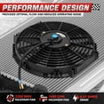 thumbnail image 3 of DNA Motoring 12 Inch Universal Slim Pull/Push Radiator Engine Bay Cooling Fan + Mounting Kit Black, 3 of 5