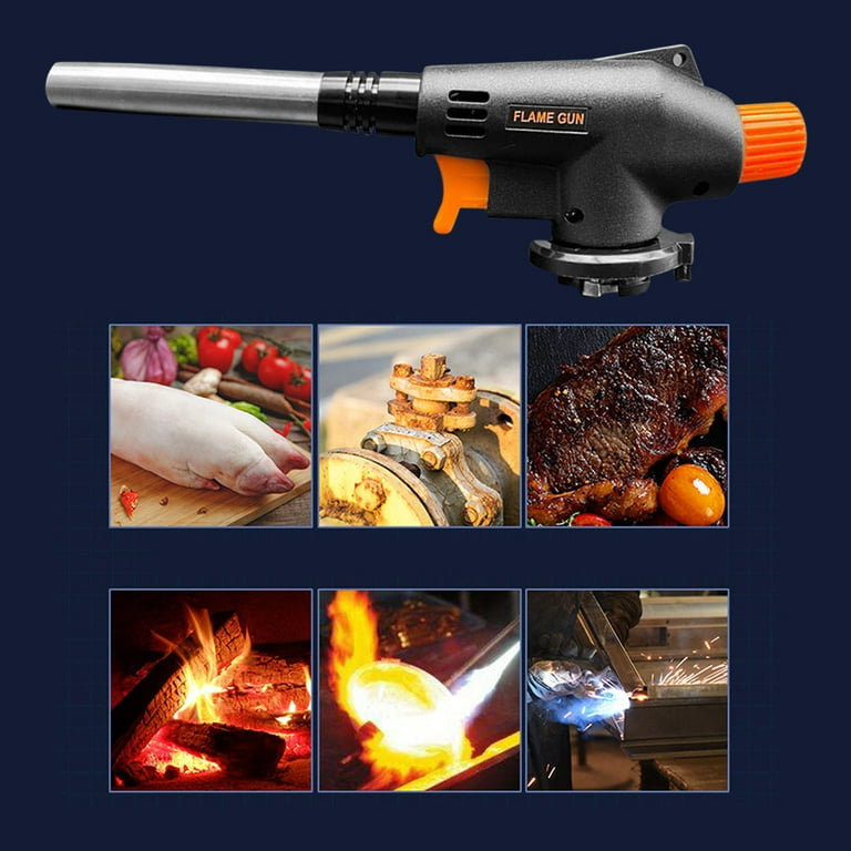 Welding Gas Torch Flame Gun Nozzle BBQ Cook Camping Ignition Flamethrowers