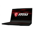 thumbnail image 4 of MSI GF63 9SCX 615 Thin - Intel Core i5 - 9300H / up to 4.1 GHz - Windows 10 Home - GF GTX 1050 Ti - 8 GB RAM - 512 GB SSD NVMe - 15.6" 1920 x 1080 (Full HD) - Ethernet, Fast Ethernet, Gigabit Ethernet, IEEE 802.11b, IEEE 802.11a, IEEE 802.11g, IEEE 802.11n, IEEE 802.11ac, Bluetooth 5.0 - Wi-Fi 5 - black, 4 of 12