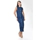 thumbnail image 4 of Vestido denim sin mangas Roman Fashion /Juvenil, 14389 (Azul dark) azul oscuro M, 4 of 5