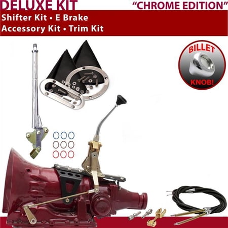 American Shifter PG Shifter Kit Chrome 8 in. E Brake Cable Trim Kit for EE3EE