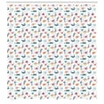 thumbnail image 2 of Ambesonne Deep Sea Shower Curtain, Doodle Style Sea Elements, 69"Wx75"L, Multicolor, 2 of 2