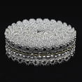 thumbnail image 2 of AMLESO 5 Yards 4.57m Diamond Rhinestone Mesh Wrap Ribbon Bling Bling Bulk, 27mm., 2 of 8