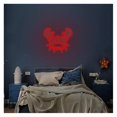 thumbnail image 2 of Letrero De Neón Cangrejo Rojo Para Bar, Cueva Hombre, Dormitorio, Hotel, Tienda, Garaje, Sala Juegos, Fiesta, Decoración Pared, 30x34cm, 2 of 4