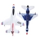 thumbnail image 4 of Avión De 2 Canales Avión Rc Avión De Juguete Planeador De Giroscopio De 6 Ejes F-16B Planeador De Control Remoto 2.4G Avión De 2 Canales Con Sistema Estable De Giroscopio De 6 ANGGREK Ocean Broad Surfboard Fins, 4 of 8