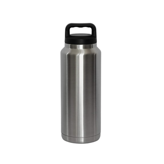 36 Oz Stainless Steel Twist-Off Cap Water Bottle - Silver