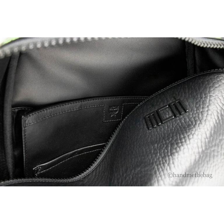 MCM Color Splash Visetos Green Purple Medium Mixed Leather