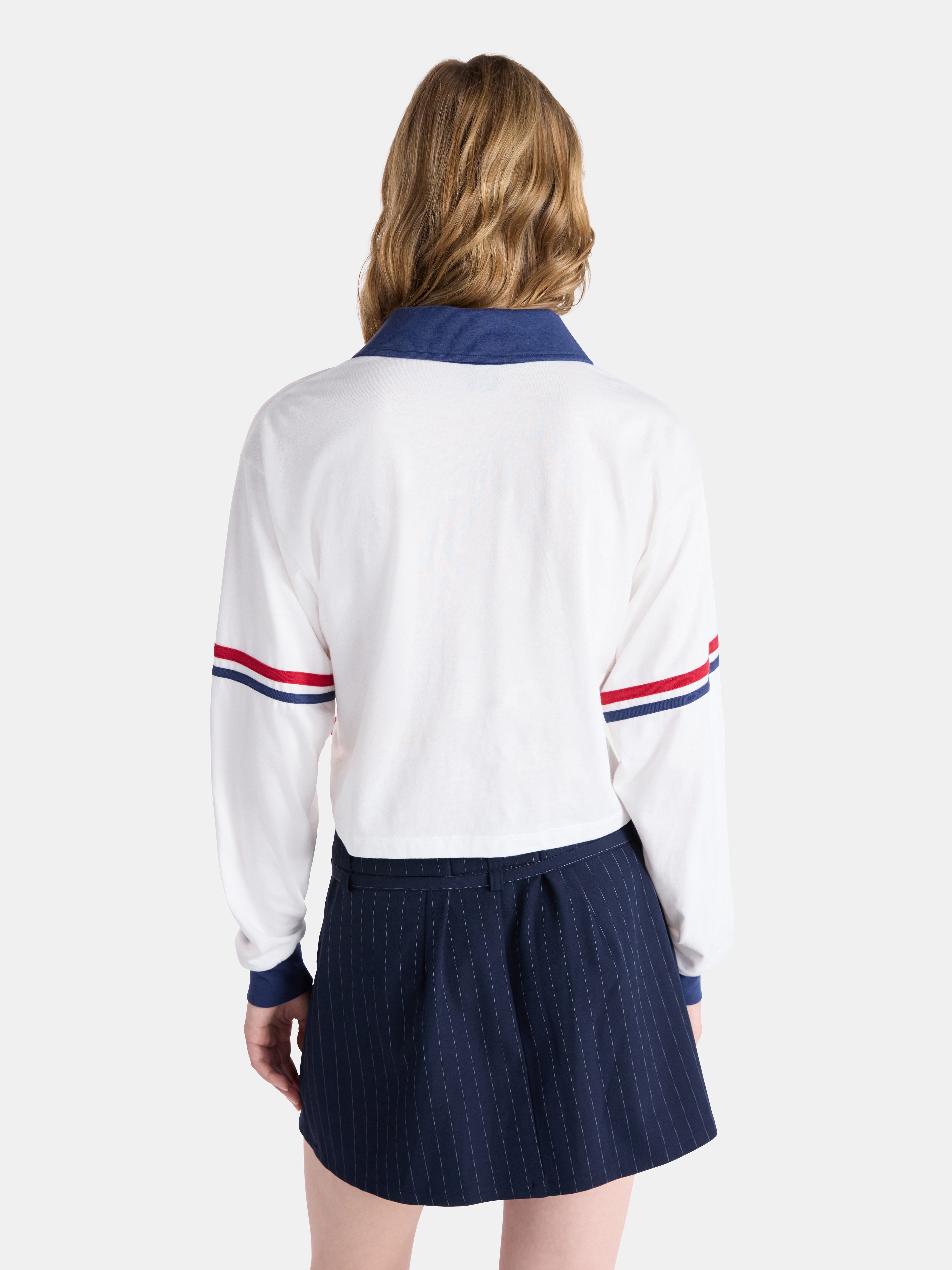Netflix Stranger Things Cotton Rugby Graphic Polo from No Boundaries, Women’s and Women’s Plus
