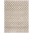 thumbnail image 2 of Hauteloom Pertek Modern Checkered Area Rug - Modern Geometric Carpet for Living Room, Kids Room, Nursery - Bohemian Boho Carpet - Cream, Gold - 2'7" x 4', 2 of 10