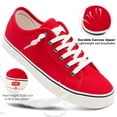 thumbnail image 4 of Ecetana Canvas Shoes for Women Slip on Casual Low Top Sneakers Womens Tennis Shoes, 4 of 8