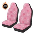 thumbnail image 3 of Uorisanigo Car Seat Cover Set of 2, Breathable Flurry Pink Dog Paw High Back Bucket Cushion, Anti-Slip Automotive Seat Protectors Decor for Women Men, Car Interior Set, 3 of 7