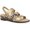 Gold Multi, variant on KAREN SCOTT Womens Black Hardware Detail Cushioned Xeena Round Toe Wedge Slip On Slingback Sandal 11 M