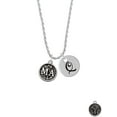 thumbnail image 2 of Delight Jewelry Silvertone Medical Assistant Caduceus Seal - MA Silvertone Script Initial Disc - Q - Charm Necklace, 20"+3", 2 of 4