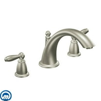 Moen T933BN Brantford 2 Handle Roman Tub Faucet Trim in Brushed Nickel