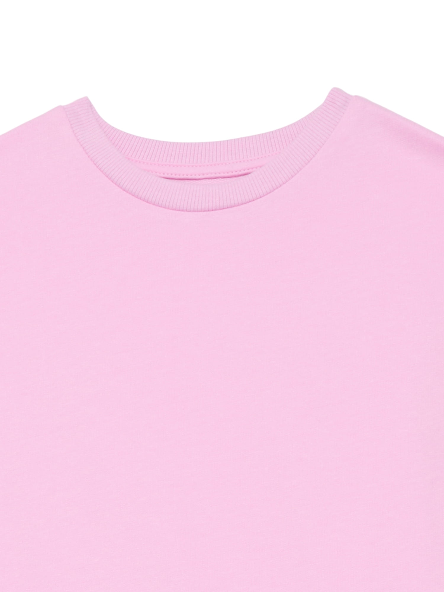 Wonder Nation Girls Sweatshirt Dress with Long Sleeves, Sizes 4-10