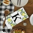 thumbnail image 5 of Yjiankangz Monogram Letter K Kitchen Towels Watercolor Lemon Farmhouse Dish Towels 16x24 Inch Dishcloth Fingertip Hand Towel Last Name Initial Soft Tea Towel Set of 2, 5 of 7