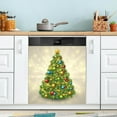thumbnail image 5 of Coolnut Dishwasher Magnet Cover 23"Wx26"H ,Beautiful Christmas Tree Pattern Farmhouse Kitchen Dishwasher Cover Magnetic Appliance Covers Door Stickers for Kitchen Home Cabinet Decals, 5 of 6
