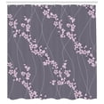 thumbnail image 3 of Ambesonne Floral Shower Curtain, Japanese Sakura, 69"Wx84"L, Taupe Pale Pink, 3 of 3