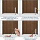 thumbnail image 4 of Stainless steel door stop, Door stopper Rubber Zinc alloy Door stop Door stop for kitchen Bedroom Living room Black, 4 of 4