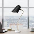 thumbnail image 4 of All The Rages Lalia Home - Desk lamp - 1 socket - asymmetrical - antique brass, matte black lampshade, 4 of 4