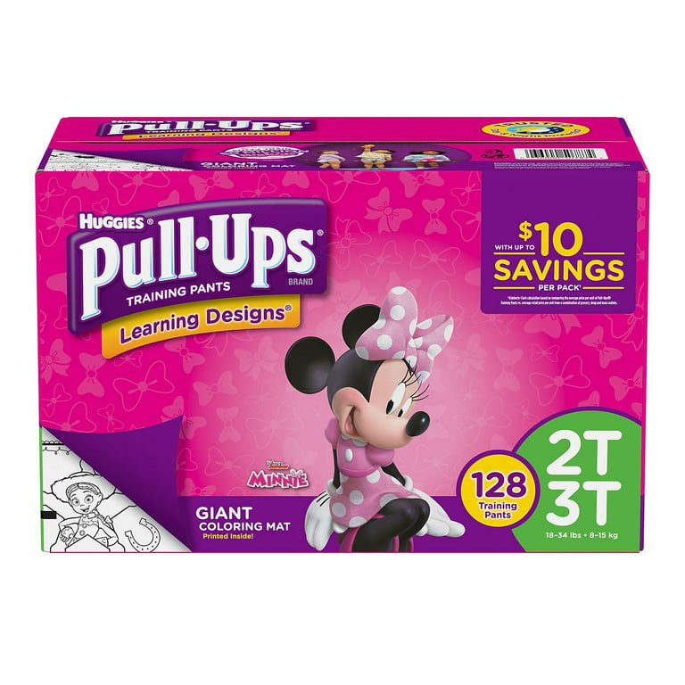 Huggies Pull-Ups 3T-4T (32-40 lbs) Disney Junior Mickey Training Pants 22  ea, Diapers & Training Pants